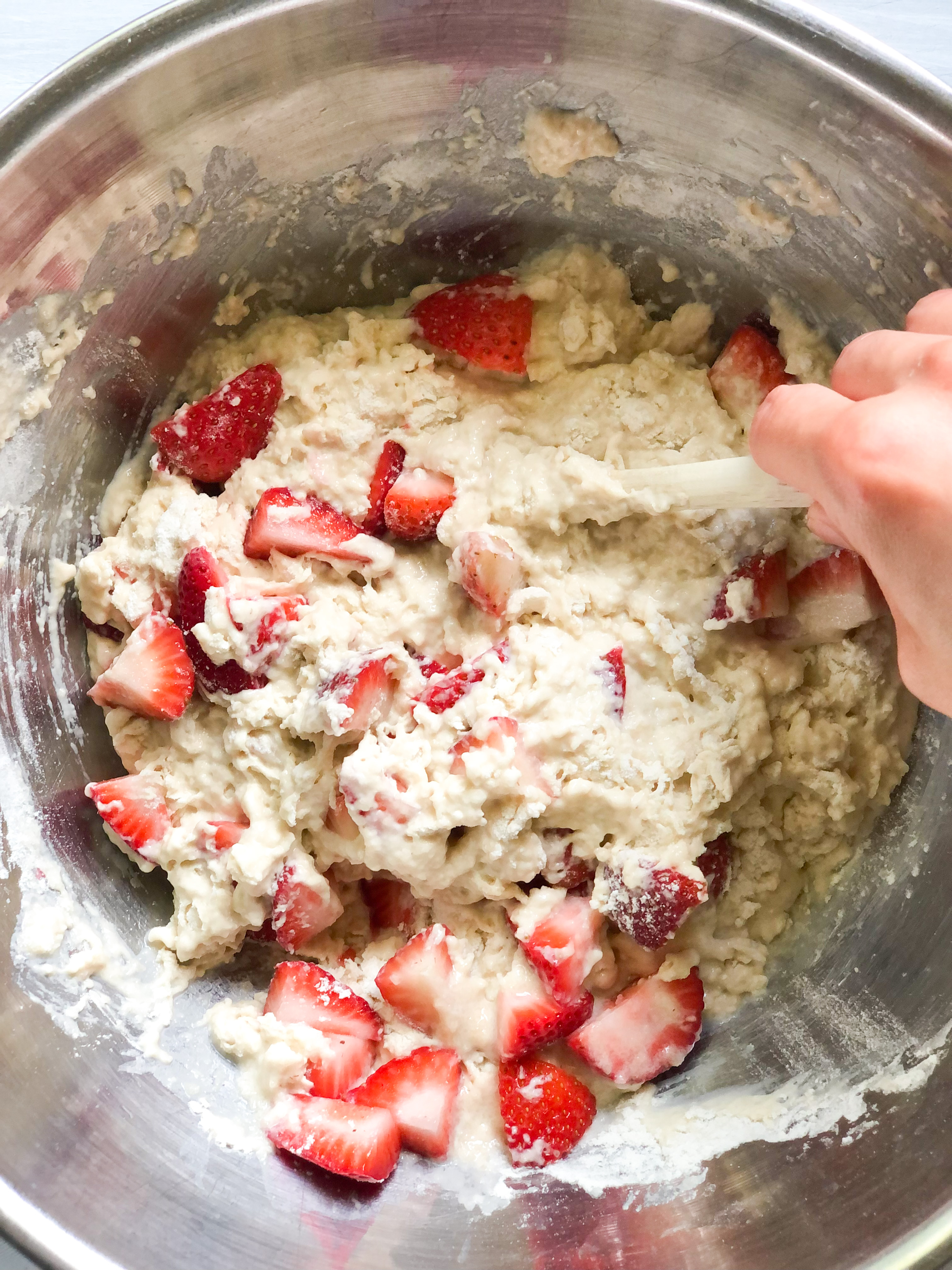 Healthy-ish Vegan Strawberry Muffins