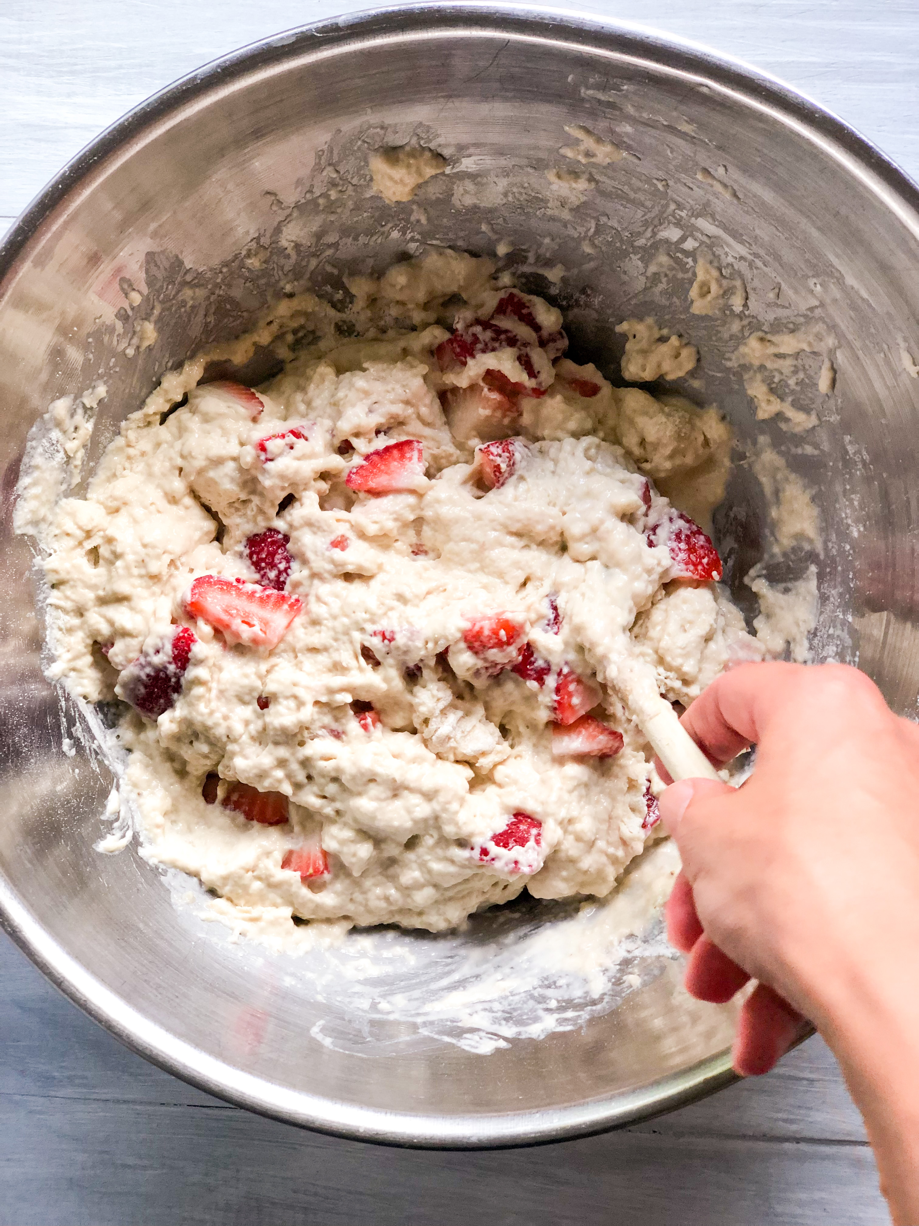 Healthy-ish Vegan Strawberry Muffins