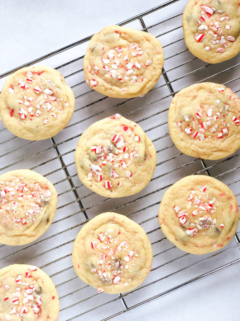 Chocolate Chip Peppermint Sugar Cookies