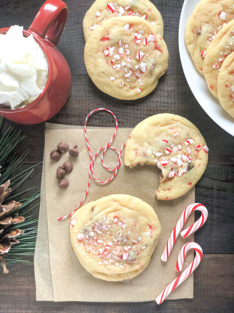 Chocolate Chip Peppermint Sugar Cookies