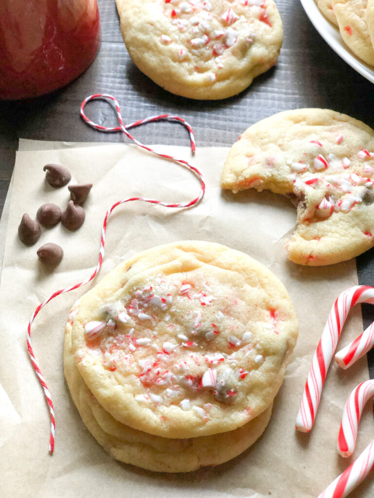 Chocolate Chip Peppermint Sugar Cookies